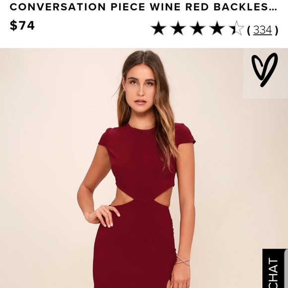 Lulus Dresses & Skirts - Never Worn! Lulu's Conversation Piece Dress Wine